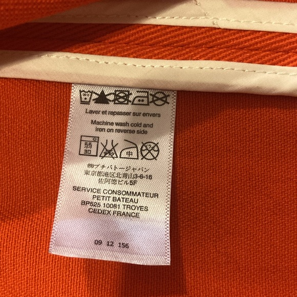 Petit Bateau Orange Pea Coat - Picture 5 of 6